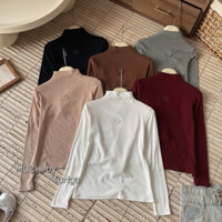 ÁO THUN HÀN GIỮ NHIỆT CỔ CAO CHỮ H HÀNG QC MS14814