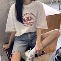 Áo thun HARLEY DAVISON ⚡FREESHIP⚡ form rộng Oversize, áo phông Unisex, Vải cotton