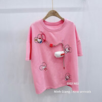 ÁO THUN HELLO KITTY GẮN DÂY