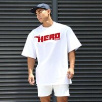 Áo Thun HERO Oversize Form Rộng Tay Lở  Big Size Thun Cotton Xịn Đúng Form - Quanaogiasi0901.138.119 🎁