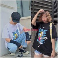 Áo thun HEY YOU Unisex We Are One Simpson x Jason Nam Nữ form rộng [TE-HY01] Leevin Store giảm giá