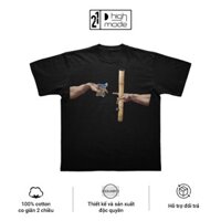 Áo thun HIGHMODE "Thuốc lào đỗ say" - Form Oversize, 100% cotton, unisex nam nữ
