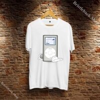 Áo Thun hình iPod Unisex Cotton cổ tròn phong cách mềm mại trẻ trung O3APD001