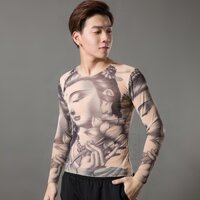 Áo Thun Hình Săm - Áo Tattoo Giả Săm Co Giãn