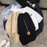 Áo thun hoa cúc Y04 ( unisex - nam nữ )
