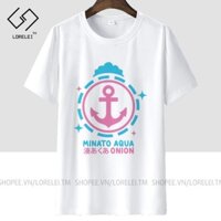 Áo thun Hololive Minato Aqua ngắn tay