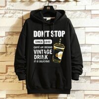 Áo thun hoodie nam nữ unisex don't stop chất nỉ poly