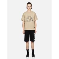 Áo thun hợp thời trang EVISU có đầu Phật, áo sơ mi ngắn tay cổ tròn cotton nguyên chất