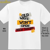 ÁO THUN IN CHỮ NEW DOOR - L