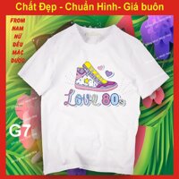 áo thun in giày đẹp G7, chất đẹp, bao đổi trả, giầy dây, đôi giày đẹp - G8,M48-57 kg