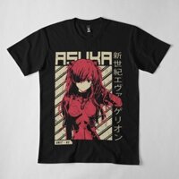 Áo Thun In Harajuku T-Shirt Evangelion Asuka Poster Anime,  Áo Cosplay S-5XL Form Rộng Có Ảnh Thật