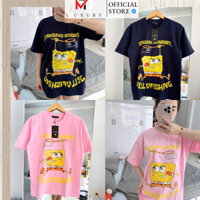 Áo thun in hình bọt biển cute nam nữ, áo phông cổ tròn form rộng unisex_mrdet luxury