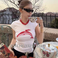 Áo thun in hình cá heo sành điệu cho một cái nhìn mùa hè sang trọng