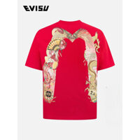 Áo thun in hình chữ M lớn Tengsnake cotton nguyên chất mới của EVIS + U