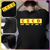 Áo Thun In Hình CSCĐ Form Rộng Tay Lỡ Vải , Áo Phông Local Brand Unisex Nam Nữ Cotton 100% Thoáng Mát