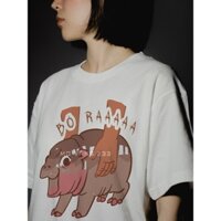 Áo Thun In Hình Hà Mã Moo Deng Siêu Đáng Yêu, Moo Deng, Hà Mã Con, MD002