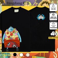 Áo Thun In Hình JINBEI đồ mới tại đảo đầu trứng EGGHEAD mới nhất Anime One Piece Vải Cotton 100% Nam Nữ Unisex