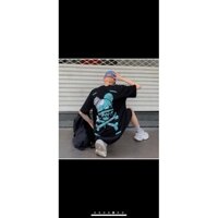 Áo Thun in hình thời trang unisex phong cách oversize ĐẦU LÂU Tee phông cotton co giãn tay lỡ