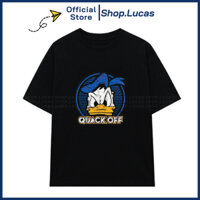 Áo Thun In Hình VỊT DONALD Unisex Nam Nữ Cổ Tròn Nhân Vật Hoạt Hình Chất Vải Cotton Shop.Lucas
