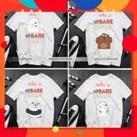 ÁO THUN IN HÌNH WE BARE BEAR T - SHIRT CỰC CHẤT ĐẸP