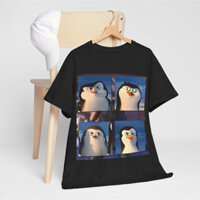 Áo thun in Hoạt hình Biệt đội chim cánh cụt vùng Madaraca, cotton, đủ size, đủ màu, thoáng mát, nam nữ, trẻ trung