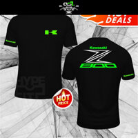 Áo Thun In Logo Xe Mô Tô Kawasaki Ninja Z800 Thời Trang Cá Tính
