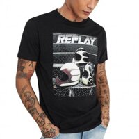Áo thun in mũ bảo hiểm Replay Replay S-4XL