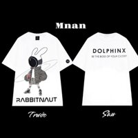 Áo thun in " thỏ rabbit" local brand unisex MNAN form boxy Dl 260gsm ( đã xử lý co rút)