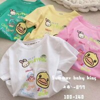 Áo thun in vịt vàng cho bé