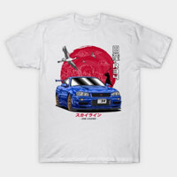 Áo thun JDM Nippon Skye GTR R34 mới - Tee29 S-5Xl fbbc8