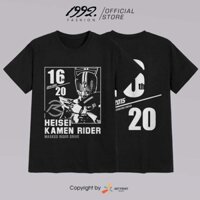 Áo thun Kamen Rider Drive - HEISEI RIDER 20th Anniversary (Black) ngắn tay