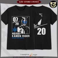 Áo thun Kamen Rider Kabuto - HEISEI RIDER 20th Anniversary ngắn tay