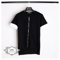 Áo thun khóa kéo vàng