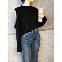 Áo thun khoét vai Douyin Horizon.Clothing