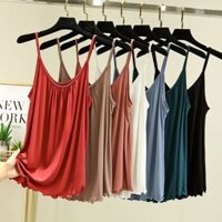 Áo Thun Không Tay Cổ Tròn Bằng Vải cotton Mỏng Phong Cách Hàn Quốc Dành Cho Nữ 2022
