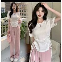 áo thun kiểu rút dây 2 bên vạt bầu bigisize 40-120kg |THU TUYỀN|