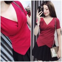 Áo thun kiểu vạt chéo dv2405