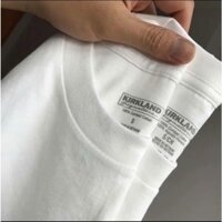 Áo thun KIRKLAND unisex 100% cotton fullsize, áo phông trơn đen trắng