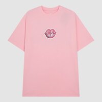 Áo thun Kiss Love INSIDEMEN form rộng áo đôi nam nữ couple chất vải cotton in graphic dễ thương ITS047S3