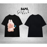 ÁO THUN LABUBU BABY PHÔNG UNISEX FORM RỘNG NAM NỮ CỔ TRÒN OVERSIZE VẢI COTTON CAO CẤP - BAPE PHẾCH