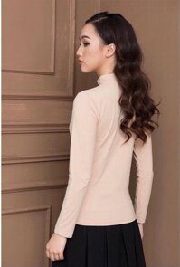 Áo thun lạnh giữ nhiệt nữ tay dài cổ 3 phân  - DA