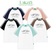 Áo thun LATONA cotton 100% Basic Raglan Tee Nam Nữ Unisex tay lỡ local brand LT115