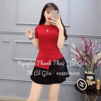 Áo thun lệch tà thân dúm