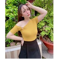 Áo thun lệch vai ngọc xinh🥰