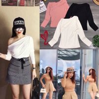 Áo thun lệch vai