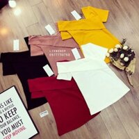 Áo thun lệch vai