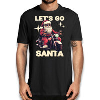 Áo thun Let 's Go Santa Funny Biker - Áo thun Giáng sinh vui nhộn dành cho xe máy