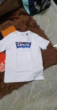 Áo Thun Levis Màu Trắng Logo Xanh