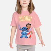 Áo thun Lilo và Stitch dành cho nữ Cô gái Bé trai Nam, Áo sơ mi khâu cho trẻ em Người lớn Nhân vật hoạt hình Áo