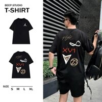 Áo thun lỡ tay jodan Flight BEEP STUDIO UNISEX cao cấp 100% cotton cao cấp